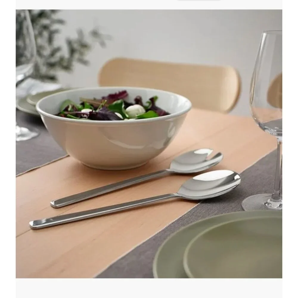 IKEA LOFTESRIK 2-piece salad serving set, stainless steel, 11 